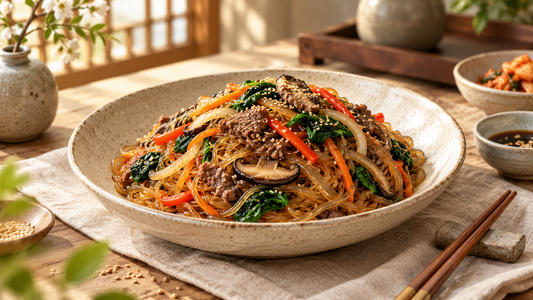 How to Make Japchae: Easy Korean Glass Noodles Recipe